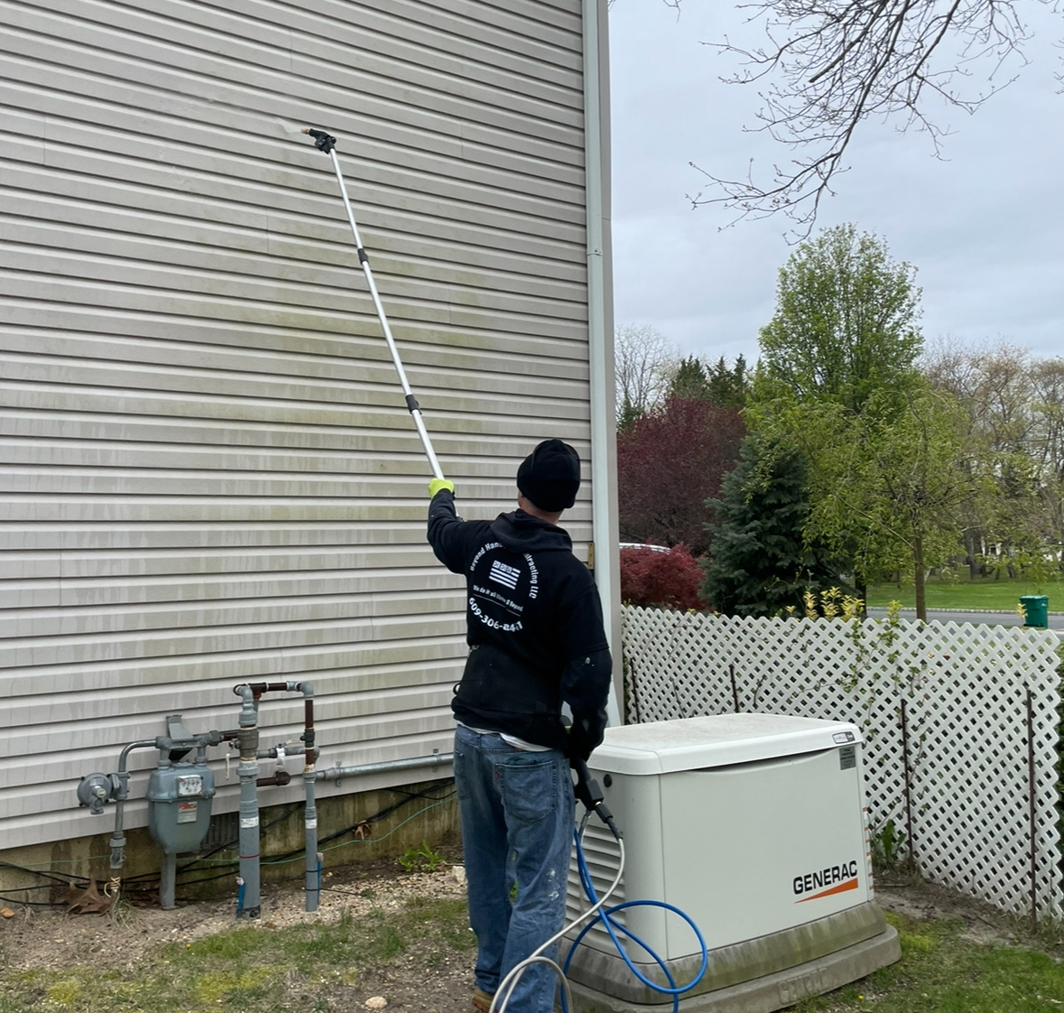 Pressure washing 